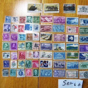 COPY - Lot Of 100 Assorted U.S. Stamps mostly from 1950 through 1981